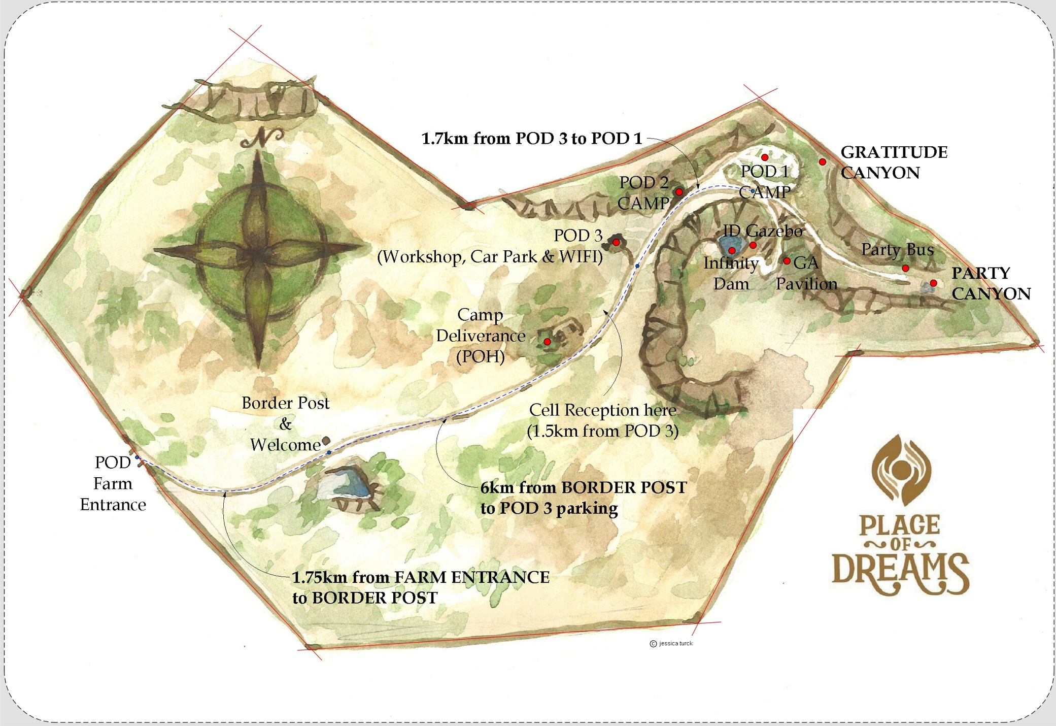 POD site layout
